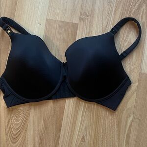 Black maternity bra top front snaps  for breast feeding perfect coverage 38D